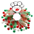 thumbnail image 4 of Christmas Pet, Dog and Cat Smoocher Pet Necklace, "Candy Cane Fuzzy, Christmas Bells, Christmas Fuzzy Wuzzy, Christmas Bones or Stars", 4 of 4