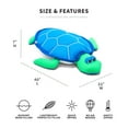 thumbnail image 3 of Big Joe Pool Petz Large Turtle Animal Pool Toy Float, Turtle Shape Mesh, Quick Draining Fabric, 3 feet, 3 of 9