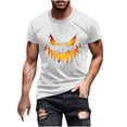 thumbnail image 2 of Blusas y camisas de manga corta y cuello redondo para hombre. Blusas/camisetas de manga corta con cuello redondo y estampado de Halloween para hombre. Blusa para hombre., 2 of 5