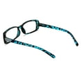 thumbnail image 4 of Women Rectangular Rhinestones Reading Glasses - Female Fashion Leopard Clear Lens Readers Demi Tortoise, 4 of 5
