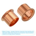 thumbnail image 4 of Uxcell 22.5mm ID Copper Fitting, 2 Pcs Copper Coupling with Sweat Ends for Water Pipe Plumbing, HVAC, 4 of 5