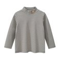 thumbnail image 1 of KYAIGUO T-Shirt Décontracté à Manches Longues pour Garçons Tout-Petits Enfants Printemps Automne Col Rond Rayures T-Shirt 1-9T, 1 of 8