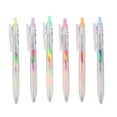 thumbnail image 6 of Mosey 6Pcs/Set Glitter Gel Pens Smooth Writing Vibrant Colors Rainbow Gradient Gel Pens for Coloring Scrapbooking, 6 of 7