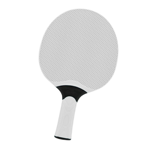 Raqueta de tenis de mesa Artores de paletas de pingpones con cómoda empuñadura de silicona de paleta de tenis para la práctica interior al aire libre Blanco