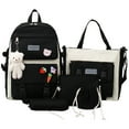 thumbnail image 2 of Dvkptbk school backpack School Backpack Set Large Capacity Messenger Bag Beam Bag Pencil Case School Bag Handbag, 2 of 5