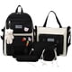thumbnail image 2 of Conjunto de mochila escolar para niños niños y niñas | Mochila de lona de gran capacidad con bolsa de mensajero, bolsa de viga, estuche de lápices, bolso | Mochila escolar ligera y duradera de 15,7, 2 of 5