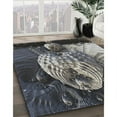 thumbnail image 2 of Ahgly Company Indoor Square Patterned Dark Gray Novelty Area Rugs, 5' Square, 2 of 6
