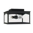 thumbnail image 5 of 3 Light Outdoor Flush Mount In Transitional Style-9 Inches Tall And 14 Inches Wide-Black Finish Capital Lighting 946731Bk, 5 of 7