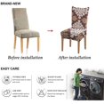 thumbnail image 4 of Printed Dining Chair Slipcovers Washable Softness Elastic Installation Chair Protector Banquet Chair Seat Cover for Hotel and Wedding Ceremony(Colour4,Set of 6), 4 of 7