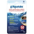 thumbnail image 1 of Aquatabs 49mg Water Purification Tablets (50 Pack Canadian Retail Pouch), Easy-To-Use Water Treatment for Hiking, Backpacking, Camping, and Travel, 1 of 9