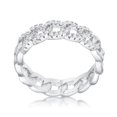 thumbnail image 1 of Jgoodin R08559R-C01-10 Anneau de Conception de Chaîne en Rhodium avec Zircone Cubique - Clair et 44 ; Taille 10, 1 of 1