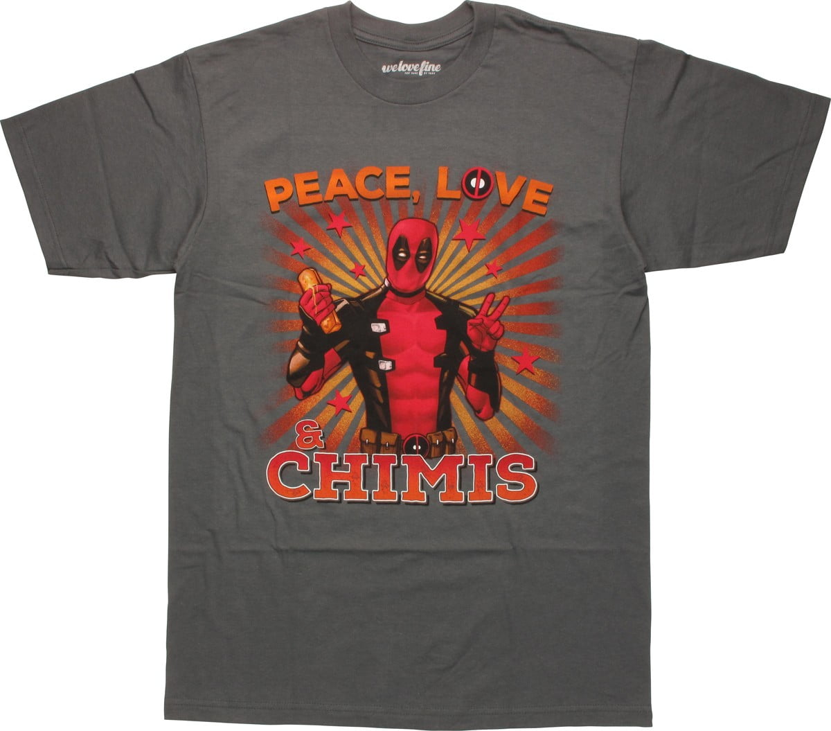 Past future days deadpool blu ray 3d superhero photobomb Deadpool - Deadpool Peace Love and Chimis T-Shirt - Walmart.com