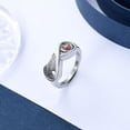 thumbnail image 3 of Angel Wing Cremation Ring for Women - Birthstone Infinity Wing Urn Rings Memorial Jewelry Human Pet Ash Holder Memorial Urn Ring, 3 of 7