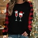 thumbnail image 2 of Camisas Navideñas Para Mujer Tops de Manga Larga Moda Casual Estampado de Cuello Redondo Blusa Superior Suelta Jersey Odeerbi ODB200631, 2 of 8