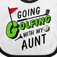 thumbnail image 4 of Inktastic Going Golfing with My Aunt- Kids Golf Boys or Girls Baby Bib, 4 of 4