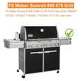 67558 Grill Burner Tube Set for er Summit 660 670 Series, 20 1/2