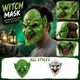 thumbnail image 2 of Mask Green Goblin Mask Latex Full Face Adult Halloween Mask for Masquerade Party Spooky Haunted House Accessory, 2 of 6