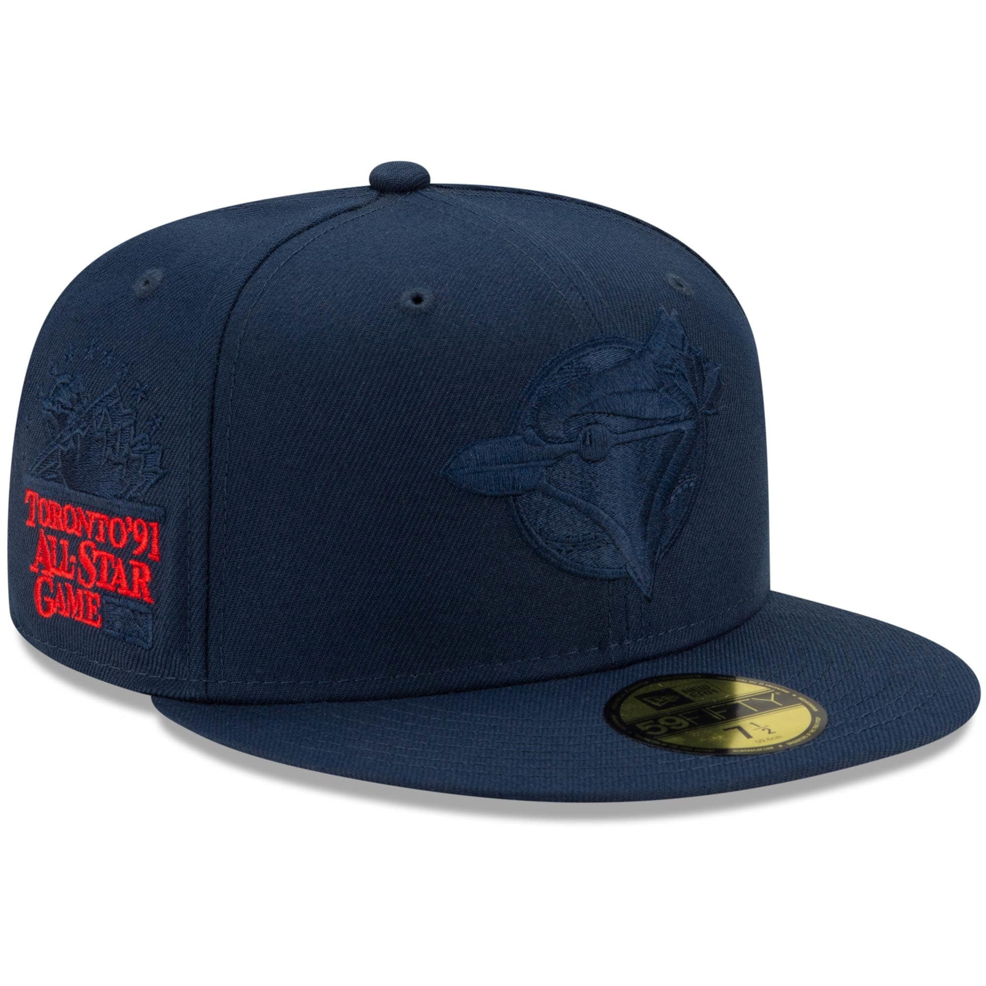 Toronto Blue Jays New Era 1991 All Star Game Cooperstown Collection Oceanside Red Undervisor 59fifty Fitted Hat Navy Walmart Com