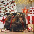 thumbnail image 5 of Fuzoiu Adorable Otter Pair Hug Print Christmas Gift Bag,Burlap Gift Bag with Drawstring Closure & Hang Tag,Perfect for Holidays, Birthdays, and Special Occasions-Small, 5 of 7