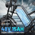 thumbnail image 5 of ASKMY E-500 Fat Tire Electric Bike - Powerful, Safe, and Comfortable E-Bike with Advanced Features, 5 of 8