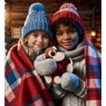 thumbnail image 6 of DolliBu Super Soft Big Eye Monkey Stuffed Animal with Plaid Red Hoodie Sweater - Cute Monkey Plush Lumberjack Stuffed Toy with Plaid Jacket Dress Up for Christmas, Holiday, Winter - 6 Inches, 6 of 7
