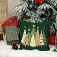 thumbnail image 4 of Christmas Pillow Cover 12X20 Inch Watercolor Christmas Tree Stars Decoration Holiday Farmhouse Winter Pillow Case for Sofa Couch Decor（Red） AA231-12-N, 4 of 6