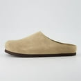 thumbnail image 5 of Cushionaire Heath Men's Genuine Suede Leather Clogs with Memory Foam Comfort, Easy Slip On Slide Slippers for Men, 5 of 14