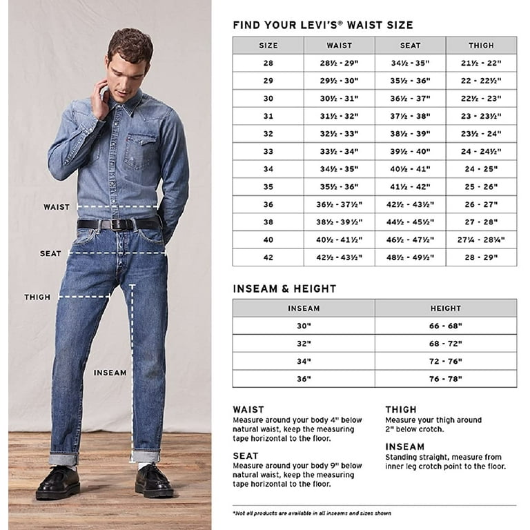 Levis Mens 505 Regular Fit Jeans Regular 32W x 34L New Levis Mens 505 Regular Fit Jeans Regular 32W x 34L New
