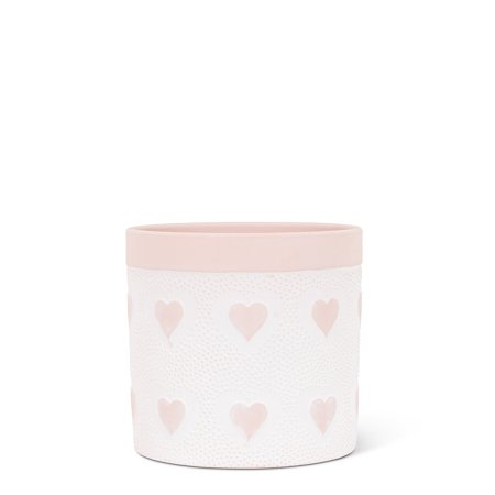 Set of 6 Heart & Dot Planter