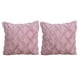 thumbnail image 1 of Paquete de 2 fundas de cojín cuadradas, fundas de cojín decorativas, funda de almohada para el hogar Rosado, 1 of 7