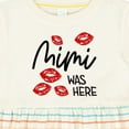 thumbnail image 4 of Inktastic Mimi Was Here Red Kisses Girls Baby Dress, 4 of 5