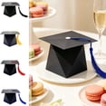 thumbnail image 1 of MTBLYS Graduation Cap Candy Boxes Paper Cap Gift Boxes with Tassel Black Party Favor Treat Boxes Graduation Celebration, 1 of 7