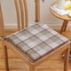 thumbnail image 1 of Cojín de lino, 1 pieza, cojines para silla de comedor, cojín para silla, desmontable y lavable, cojín para silla de casa u oficina, almohadilla de esponja gruesa, diseños de correa antideslizante, alm, 1 of 6