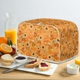 thumbnail image 5 of ZUXONGSY Autumn Pumpkin Toast Cover 2 Slice Bread Machine Cover Toaster Oven Covers Wide Slot Small Appliance Toaster Dust Cover Machine Washable Bread Maker Cover for Thanksgiving, 5 of 7