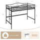 thumbnail image 5 of Tamaño individual size metal loft cama con ladder y guardrail heavy duty 400 lbs capacity no necesita colchón base easy to assemble-negra durable y estilizado para, 5 of 7