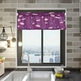 thumbnail image 2 of Cosmos Flowers Curtain Valance for Kitchen Windows/Bathroom/Living Room/Bedroom Blackout, Rod Pocket Valance Small Window Treatment, 54" W x 18" L Home Decor, 2 of 6