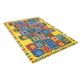 thumbnail image 5 of Mybecca Kids Fun Rugs Alphabet ABC Learning Blocks Size is 8' x 10' Multicolor with Yellow frame, 5 of 5