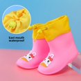 thumbnail image 1 of Nuevas Botas de lluvia impermeables de dinosaurio de dibujos animados para bebé, zapatos rellenos de algodón para niños y niñas, calzado para guardería, 1 of 5