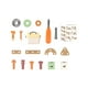 thumbnail image 2 of Kit de herramientas de mecánico para juegos de simulación | Juego de construcción de 143 piezas con tornillos y tuercas | Juguete educativo para niños, juego de roles y motricidad fina, 2 of 6