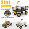 thumbnail image 6 of Topbuy Utility Garden Cart 900 lbs Heavy Duty Wagon Cart with Rotating Handle and Removable Sides, 6 of 9