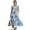 Blue Flower, variant on Oriental Flower Crane Print Womens Summer Tank Dress Linen-Look Long Maxi Dress with Pockets Anti-Wrinkle Casual Beach Dress Breathable Vacation Outfit, 4XL