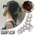 thumbnail image 2 of Pinces à Cheveux en Métal Étoile Creuse pour Femmes Grandes Pinces à Cheveux, 2 of 8