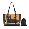 thumbnail image 7 of FORMRS Laptop Tote Bag for Women with 15.6" Computer Compartments Handbag, Orange Halloween Cat, 7 of 7