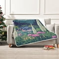 thumbnail image 7 of Yayeee Throw Blanket for Couch Soft Warm 50" x 60" Sofa Chair Bed Decoration, Floral Mountain, 7 of 7