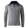 thumbnail image 1 of Ceisia Men's Slim-Fit Color-Blocked Zipper Knit Cardigan Multi-Solid for Spring Gift, 1 of 9