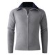thumbnail image 1 of Ceisia Men's Slim-Fit Color-Blocked Zipper Knit Cardigan Multi-Solid for Spring Gift, 1 of 9