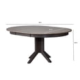 thumbnail image 4 of Round Rubberwood Dining Table in Gray Stone/Black Stone, 4 of 4
