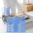thumbnail image 5 of Multi Color Plastic Fast Clothes Folding Board Lazy Shirt T-Shirt Folding Tool Quick Fold Organizer for Closet Laundry Room Kids Adult Clothing Storage Dorm Household Space Saving Accessory, 5 of 6