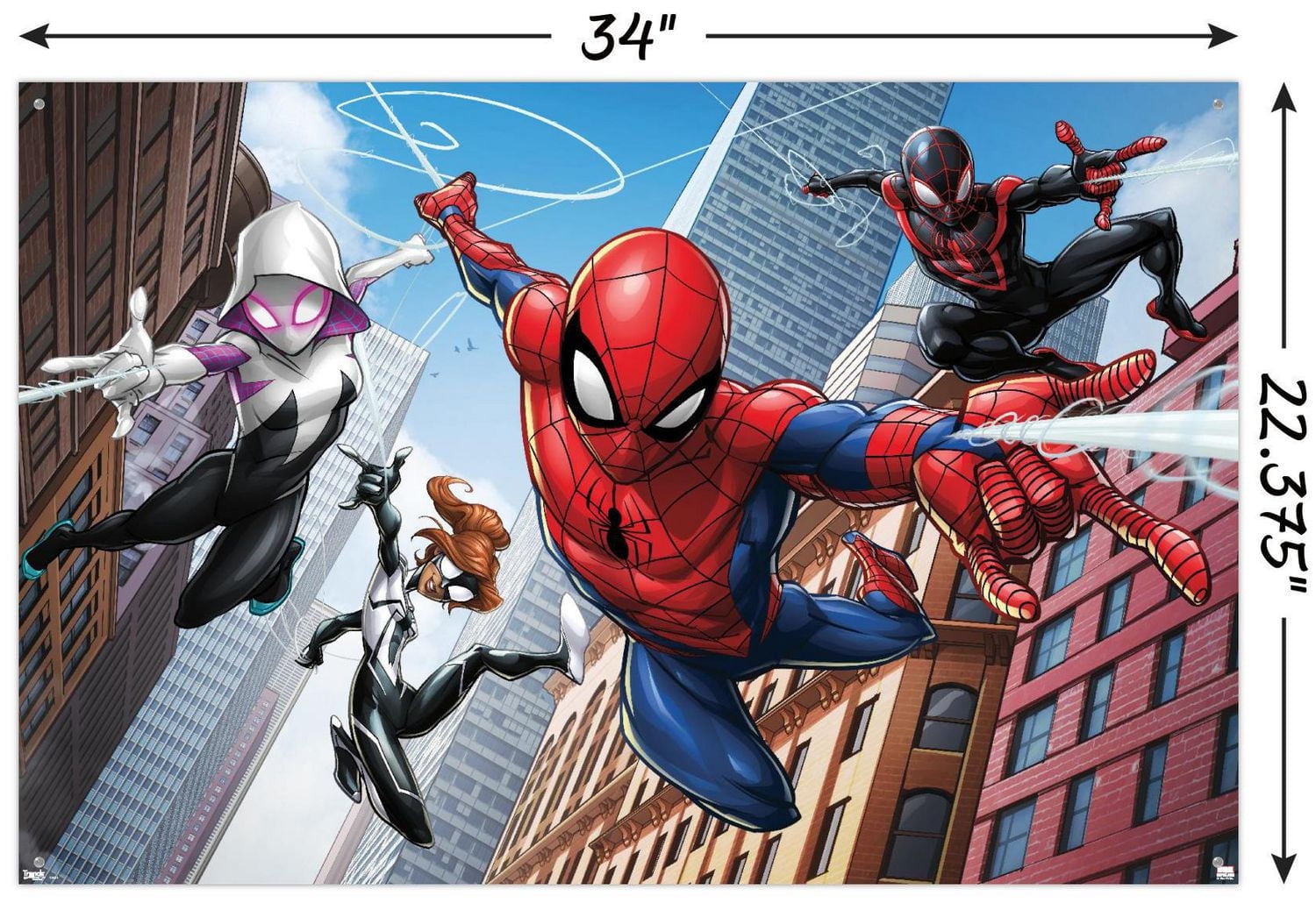 Marvel Comics - Spider-Man - Web Heroes Wall Poster, 22.375" x 34"