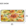 thumbnail image 3 of Dreamtimes 39x20 Inch Area Rug Sunflower Flowers Door Mat Washable Non-Slip Throw Floor Carpet Comfort Standing Mat for Kitchen, Floor, Office, Sink, Laundry, 3 of 6
